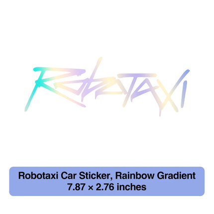 For Tesla Robotaxi PET Waterproof Weatherproof Car Decal Auto Exterior Styling Letter Sticker for Vehicle
