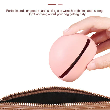 1Pcs Makeup Sponge Holder Eco-Friendly Silicone Multi-hole Beauty Egg Storage Case Travel Protable Cosmetic Puff Holder Box
