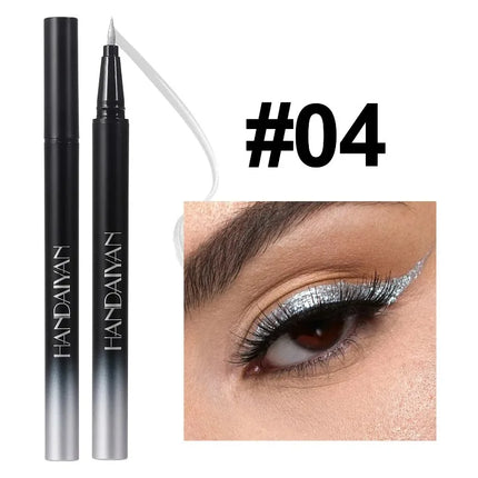 Pearlescent Eyeliner Stick Pen Glitter Eyes Shadow Waterproof Quick-dry Gold Eye Liner Shiny High-gloss Cosmetics Beauty Makeup