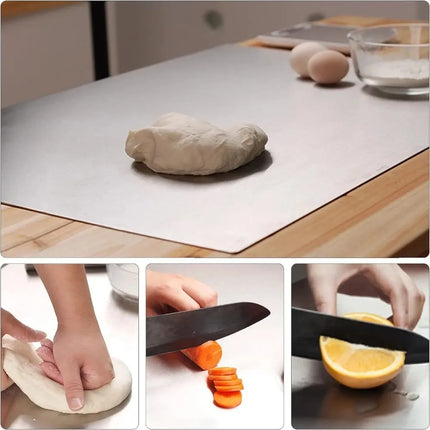 Large Size Household stainless steel chopping board Double Panel multifunctional Pastry Baking Board chopping board Kitchenware