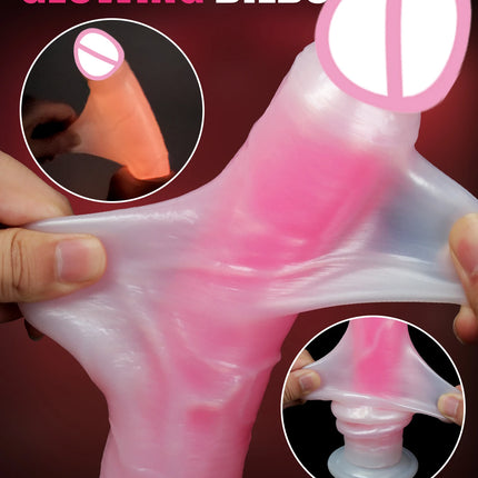 Realistic Penis Sliding Foreskin Dildo Sexy Adult Toys Female Vagina Clitoral Stimulator Dick Women G-spot Masturbator Massager