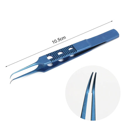 1 pc Eyelid Tweezers 10.5cm ophthalmic microsurgical instruments Ophthalmic forceps with hook platform