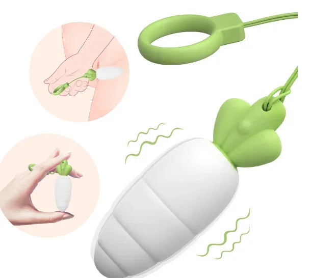 Cute Carrot Vibrating Powerful Mini Bullet 9 Modes for Women Clitoris Stimulator Dildo Adult Sex Toy  Anal Massage Vibrator