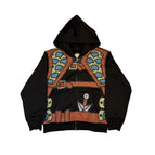 black hoodie / XL