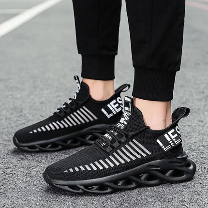 YRZL Men's Comfortable Sneakers, Women's Breathable Couple Running Shoes, Mesh Tenis Sport Shoes Size 36-46 Walking Sneakers Men