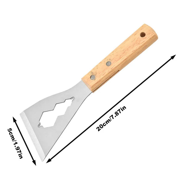 Multi-functional Shovel Thickened Stainless Steel Long Handle Shovel Kitchen Cleaning Tool Household Shovel for Scraping Dust