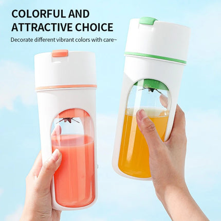 400ml Large Capacity USB Electric Juicer Cup Portable Hand Shake Wireless Juice Blender
