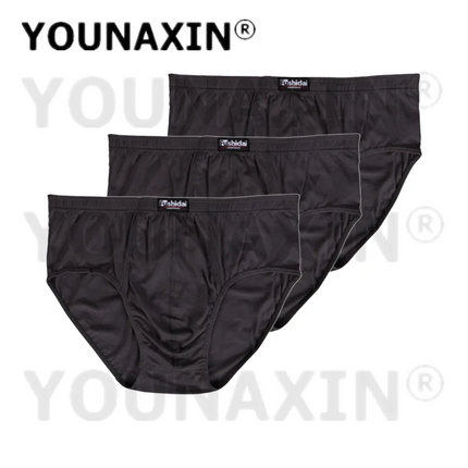 3 Pcs Big Size Briefs Large Underwear Men Underpants Cotton Breathable Panties Undies Knickers XL 2XL 3XL 4XL 5XL 6XL 7XL 8XL