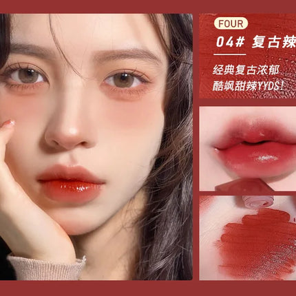 Gege Bear Velvet Lip Glaze Soft Mist Matte Long-Lasting Non-Fading Lipstick for Autumn And Winter