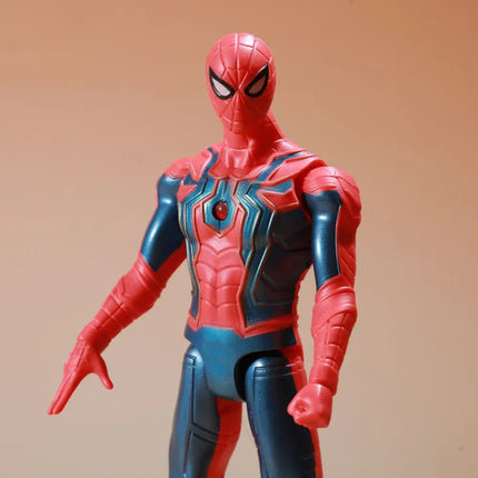 Marvel Spider Man Model Kit Anime Figures Avengers Collection Luminous Model Anime Action Figure Toys Boy Children Birthday Gift