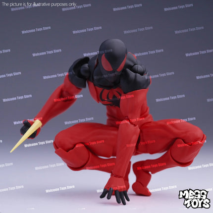 In Stock Mess Toys Spider Man Symbiote Black Suit Neighbor Spiderman Messtoys Scarlet Spider Anime Action Figure Gifts Toys