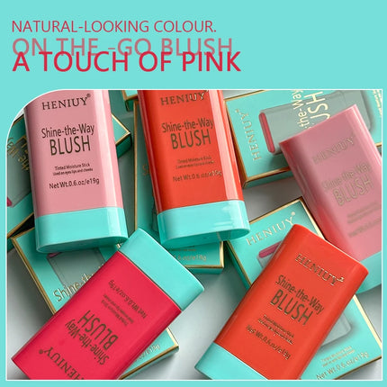 Tinted Mositure Blush Stick Face Pink Cream Cheek Blusher Cosmetics 3 in 1 Makeup Tubes used on eyes cheeks High color rendering