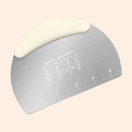 1PC Stainless Steel Cutting Blade Baking Flour Cutting Tape, Graduated Cutting Strip, Rolling Sugar Scraper Baking Tool.