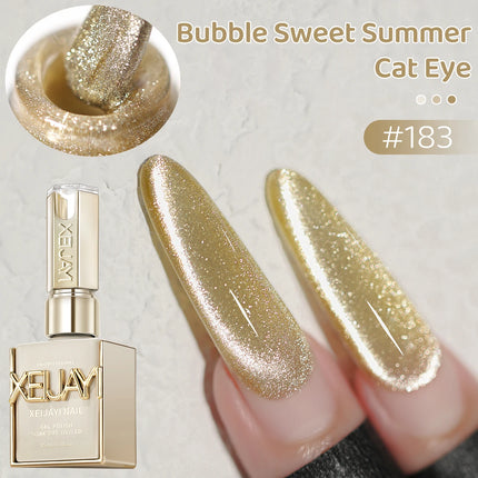 XEIJAYI 6Pcs 15ml cat eye Nail Gel polish set Semi Permanent Nail Art Soaking UV LED Nail Salon DIY Nail Salon Gel