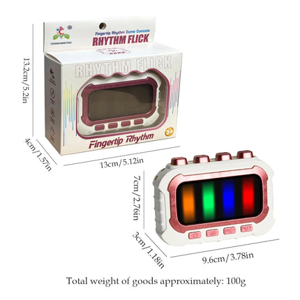 Rhythm Flick Music Toys, Finger Rhythm with Lights and Musics for Kids 20 Rhythm Tracks 4 Modes Games Gifts for Boys and Girls
