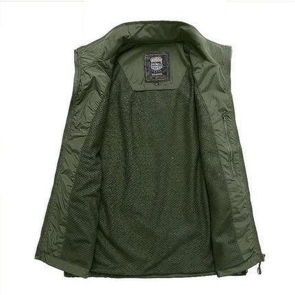 2026 Printing Logo Men's Thin Casual Vest Lightweight Breathable Outdoor Fishing Photography Multi-Pocket Comfortable Vest Top