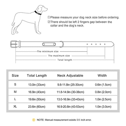 Personalized  PU Leather Dog Collar Soft Padded Pet Dog Collars Engraved Name Paw Durable Necklace for Small Medium Large Dogs