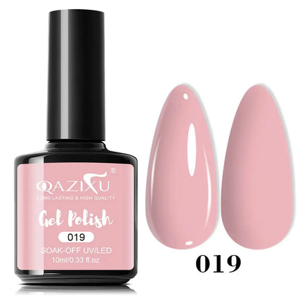 QAZIXU 1/6Pcs Purple Nude Color Gel Nail Polish Pink Gel Polish Semi Permanent Soak Off UV LED Nail Art DIY Popular Color