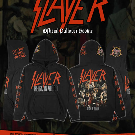 Slayer Pullover Hoody Hell Awaits &Show No Mercy Men Women Oversized Hoodies Heavy Metal Band Sweatshirts Female Male Clothing
