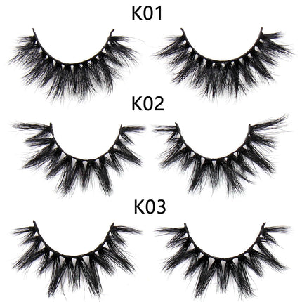 FOXESJI Makeup Eyelashes 3D Mink Eye Lashes Fluffy Soft Wispy Natural Lashes Extension Reusable Fake Lashes Mink False Eyelashes