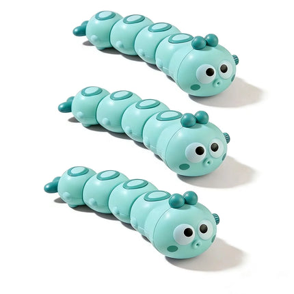 Wind Up Caterpillar Crawling Toy for Babies Toddlers, Cute Clockwork Walking Animal Sensory Gift for Kids Boys Girls Toy Gifts