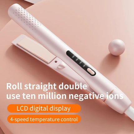 New portable splint hair straightening comb and curling iron dual-purposehousehold hair straightenercorn clip does not hurt hair