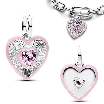 2026 New Original 925 Sterling Silver Key Butterfly Heart-shaped Bead Pendant fit Women's DIY Bracelets Necklaces Jewelry Gifts