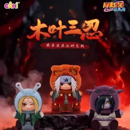 En Stock genuino TOPTOY EAKI Naruto sentado fiesta Konohagakure San'in Jiraiya Orochimaru Tsunade Linda caja ciega de peluche ju