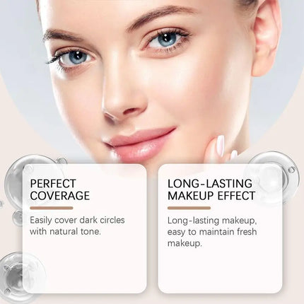 1PCS Lightweight Concealer Watery Texture Long Lasting Wear High Coverage Natural Look Hydrating Radiant Skin Beauty Makeup