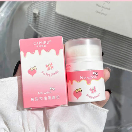 Hair mark powder cosmetic filling reissue artifact fluffy powder lazy powder powder control oil non-washing powder girl