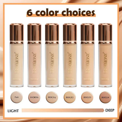 [TE1] BSIMONE Face Liquid Foundation Base Full Coverage Oil-Control Long Wear Smooth Lightweight Natural Cover Waterproof Matte