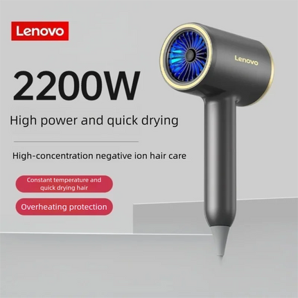 lenovo c2 Professional High-Power Hair Dryer with Rapid Heat, Hot/Cool Settings, and Ionic Technology