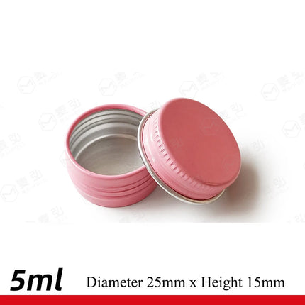 10/20/50/100 30g Gloss Pink Aluminum Jar 50g 100g Candy Storage Case 200g Aluminum Cans Travel Pot Hair Wax Box Makeup Cosmetic