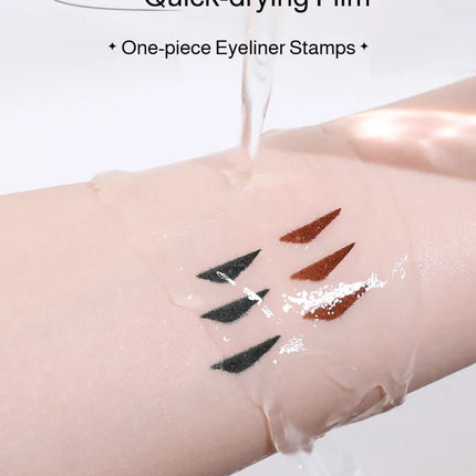 Eyeliner for Beginners Sweat-proof Double-headed Eyeliner Smudge-Proof Eyeliner Waterproof Double-Wing Integrated Eyeliner Stamp