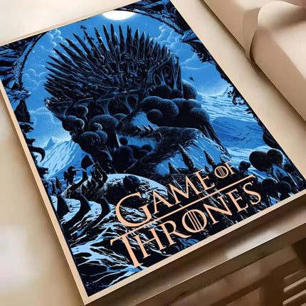 Anime G-Game Hot T-Thrones-S Poster Poster Waterproof HD Wall Art Decal Self-Adhesive Aesthetic Decor For Home Living