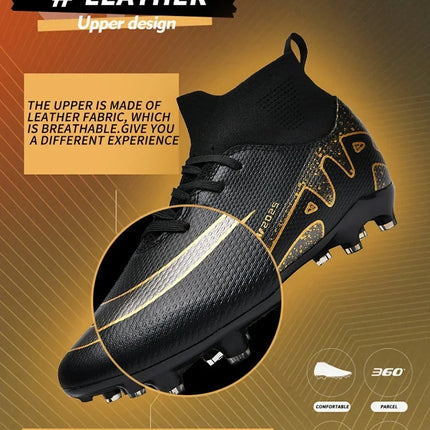 Original Men Football Field Boots Professional Society Cleats Children Soccer Shoes Grass Training Kids Non Slip Football Shoes