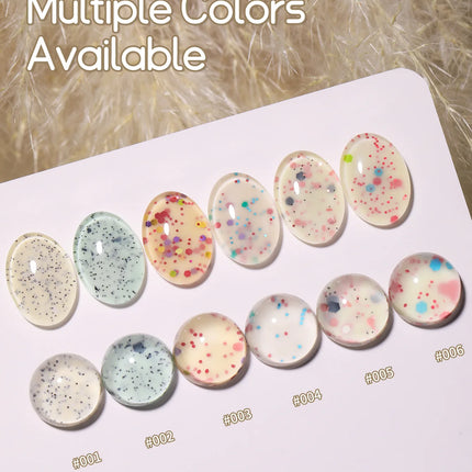 Milk White Glitter Nail Polish Gel Milk White Oreo Super Glitter Slice Cheese Nail Polish Internet Celebrity Style DIY Nail Glue