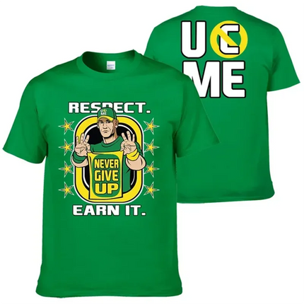 John Cena Wrestling Men's T-Shirt Summer Outdoor Sports Fitness Unisex Tops Casual O-Neck Short Sleeve Tee Casual Men Clothing