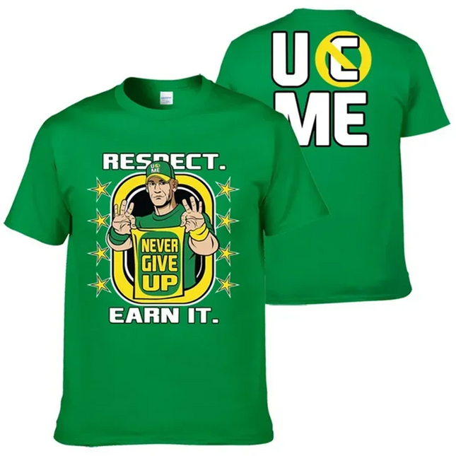John Cena Wrestling Men's T-Shirt Summer Outdoor Sports Fitness Unisex Tops Casual O-Neck Short Sleeve Tee Casual Men Clothing