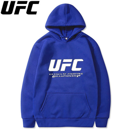 UFC Men's and Women's Solid Color Pocket Hoodies Sports Fitness Sweatshirts Fashionable Casual Pullovers Multi Color sweat