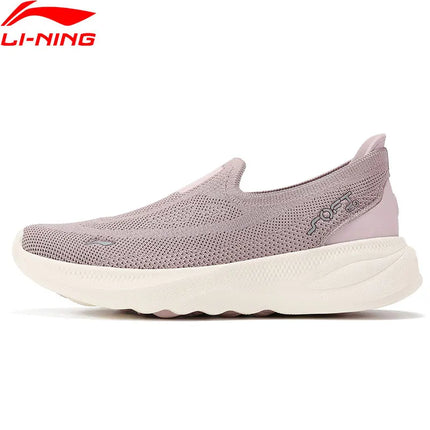 Li-Ning Women's SOFT GO 2 KNIT Slip-on Casual Walking Shoes Breathable Cushion Flexible LiNing Comfortable Sneakers AGLV018