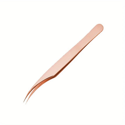 1Pc stainless steel eyelash tweezers, dolphin clip, super sharp, also suitable for ingrown hair removal, blackhead remover