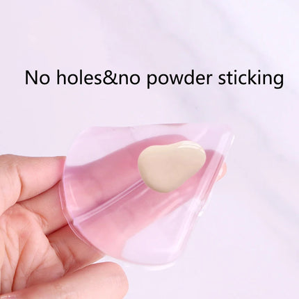 1Pcs BB Cream No Powder Eating Powder Makeup Tools Triangle Soft Silicone Gel Powder Puff Sponge For Cosmetic Face Foundation