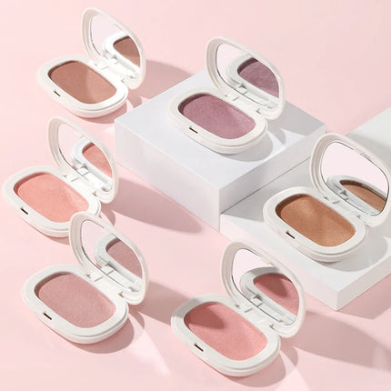 Single Color Blush Silky Texture High Color Rendering No Powder Feeling Low Saturation Long-lasting Natural Matte Blush