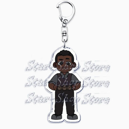 Hot Military Game Ghost Chibis Keychains for Accessories Cod Soldier Soap Simon Riley Keyring Jewelry Fans Friends Gaming Gifts