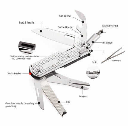Daicamping DL21 DL15 DL19 Outdoor Camping Survival Multi Tools Mini Portable Multifunctional EDC Multitools Folding Knife