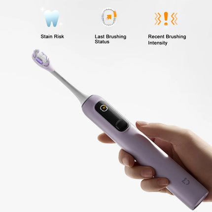 MIJIA Sonic Vibration Electric Toothbrush Pro,Smart 4 Modes, Long Battery Life, IPX8 Waterproof,LED Screen & Travel Lock