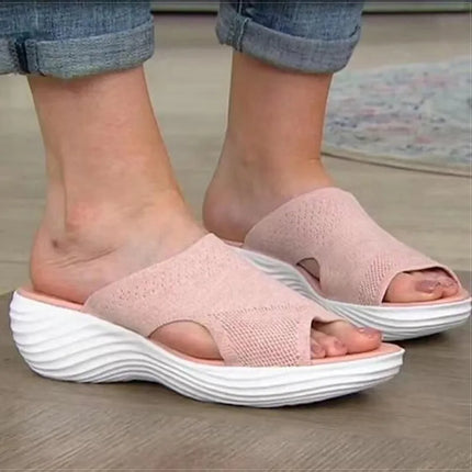 Women's Sandals Low Heels Sandals Shoes For Woman Summer Sandals Wedge Heel Slippers Summer Shoes Indoor Outdoor Sandalias Mujer