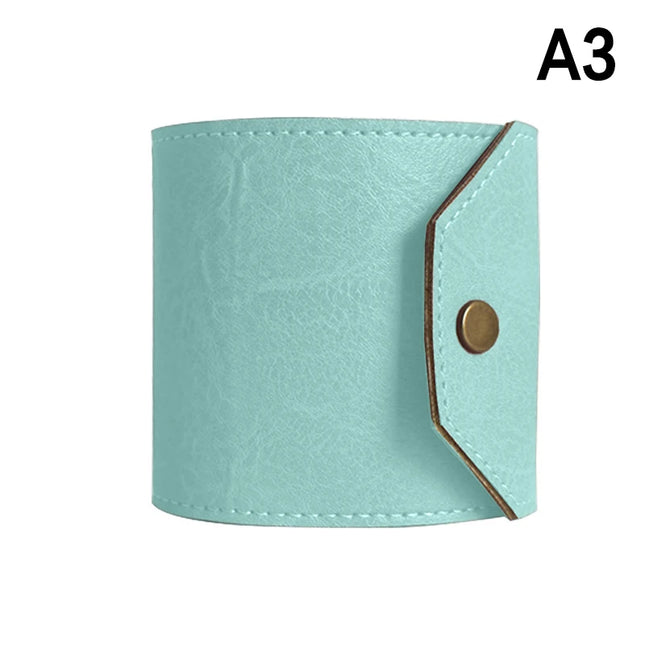Leather Money Wallet Organizer, The Cash Wrap Wallet, Handy Fast Cash Access Money Holder, Small Compact Luxury Pocket Wallet