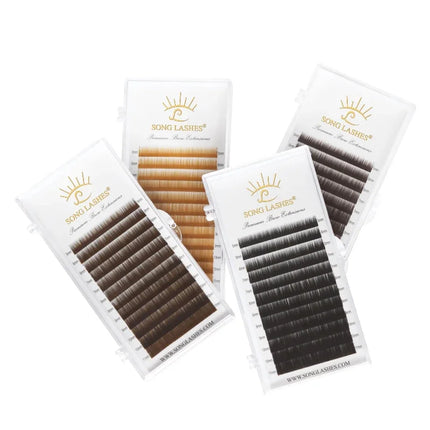 SONG LASHES Wholesales High quality Professional Customized Eyebrow Extensions no curl False Eyelashes Extensions & Tools